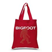 Сумка-тоут Bigfoot из 12 унций натурального хлопка, 16" x 15", с текстовым рисунком LA Pop Art