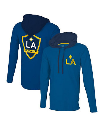 Men's Blue LA Galaxy Tradition Raglan Hoodie Long Sleeve T-shirt Stadium Essentials