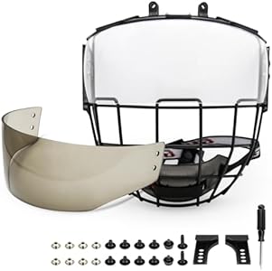 GY Hockey Helmet Cage & Face Shield Protector Combo GY