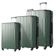 Наборы чемоданов Merax Hardshell из 3 чемоданов-спиннеров с замком TSA Merax