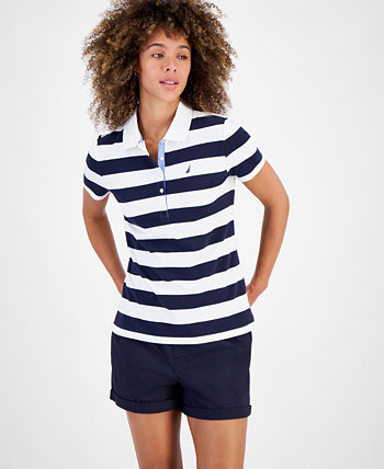 Women's Striped Polo Top Nautica Jeans