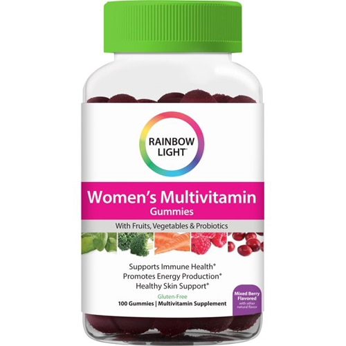 Женские мультивитаминные жевательные конфеты Rainbow Light со смесью ягод — 100 жевательных конфет Rainbow Light