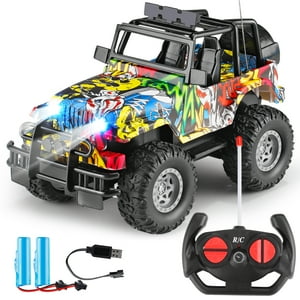 NETNEW RC Cars Toys for Boys 3-6 Years Jeep Monster Truck 1:18 Remote Control Car 2.4GHz Off Road All Terrain Truck NETNEW