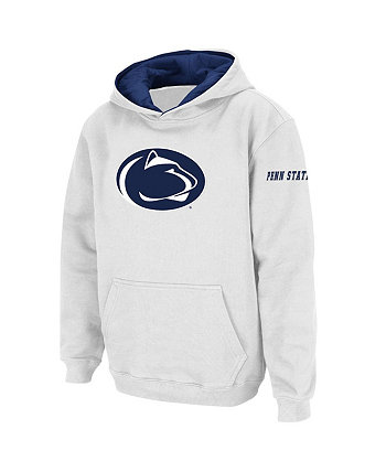 Boys Youth White Penn State Nittany Lions Big Logo Pullover Hoodie Stadium Athletic