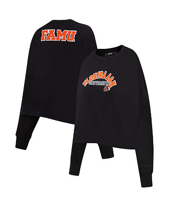 Женская черная толстовка Florida A&M Rattlers Classic 3-Hit Pullover Sweatshirt Post