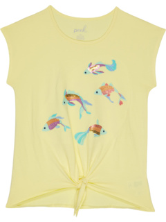 Fish Embroidered Tie Front Top (Toddler/Little Kids/Big Kids) PEEK