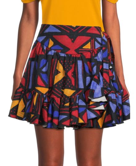 Geometric Mini Skirt Stella Jean