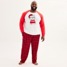 Big & Tall Jammies For Your Families® Frenchie Top & Bottoms Pajama Set by Cuddl Duds® Cuddl Duds