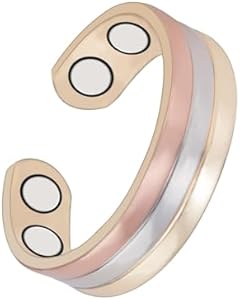 Copper Magnetic Ring for Women, Lymphatic Drainage Adjustable Ring with 3500 Gauss Magnet(0963) EnerCoppeX