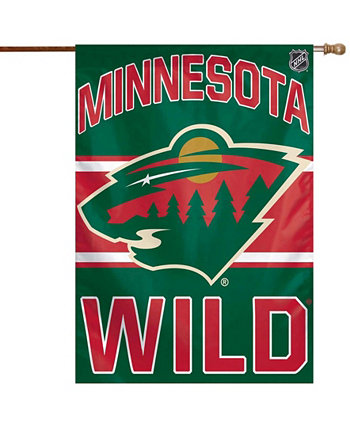 Односторонний вертикальный баннер с основным логотипом Multi Minnesota Wild 28 дюймов x 40 дюймов Wincraft