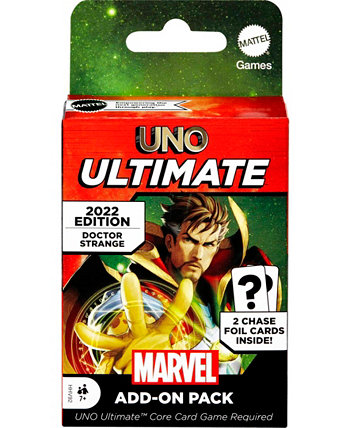 UNO Ultimate Marvel Add-On Pack with Collectible Dr. Strange Deck Mattel