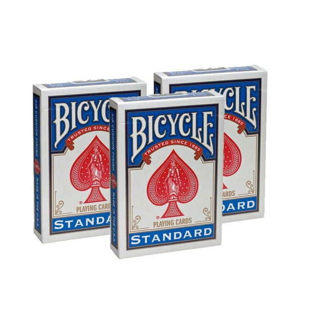 Bicycle Standard Playing Cards 3 Decks (Blue) Bicycle