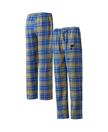 Мужские фланелевые брюки для сна St. Louis Blues Concord синего и золотого цвета Concepts Sport
