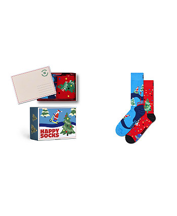 Подарочный набор мужских носков Happy Holidays, 2 шт. Happy Socks