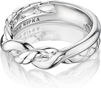 Кольцо из стерлингового серебра Aura Wrapped Braid Ring Judith Ripka