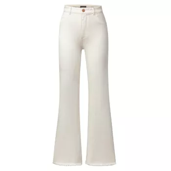 Винтажные джинсы Hepburn с высокой посадкой и широкими штанинами DL1961