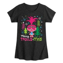 Футболка с рисунком Trolls Merry Trollmas для девочек 7–16 лет Dreamworks