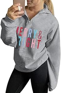 MOUSYA Christmas T-Shirt Women Merry Bright Colorful Letter Printed Sweatshirt Casual Long Sleeve Round Neck Pullover Tops MOUSYA