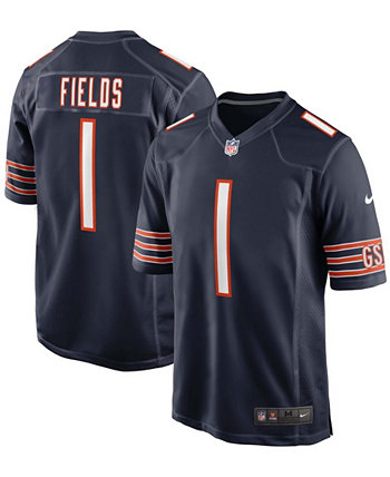 Youth Big Boys Justin Fields Navy Chicago Bears 2021 NFL Draft First Round Pick Game Jersey Nike