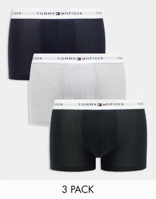 Tommy Hilfiger signature cotton essentials 3 pack briefs in multi Tommy Hilfiger