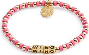 Wino Beaded Stretch Bracelet LITTLE WORDS PROJECT