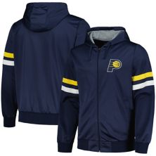 Men's G-III Sports by Carl Banks Navy Indiana Pacers Contender Full-Zip Hoodie Jacket G-III Sports by Carl Banks