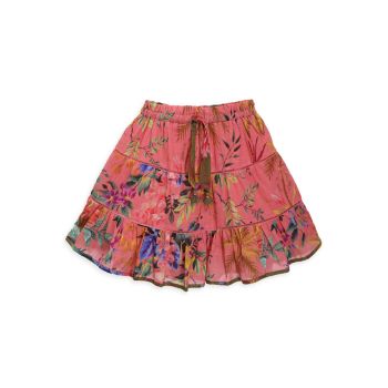 Маленькая девочка &amp;amp; Многоярусная юбка с оборками для девочек Zimmermann Kids