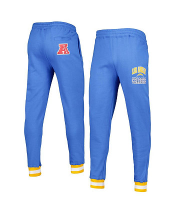 Мужские пудровые синие флисовые брюки-джоггеры Los Angeles Chargers Blitz Starter
