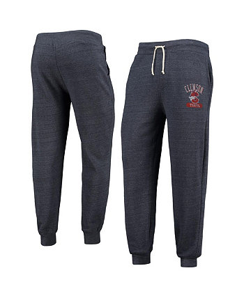 Мужские темно-синие брюки с принтом Clemson Tigers Dodgeball Tri-Blend Alternative