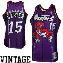 Аутентичная майка Mitchell & Ness Vince Carter Toronto Raptors 1998/99 Throwback Authentic - фиолетовая Mitchell & Ness