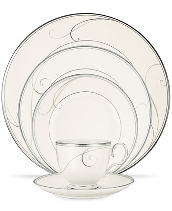 Столовая посуда, круглая сервировка из 5 предметов Platinum Wave Noritake