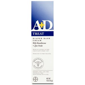 A+D Diaper Rash Cream with Aloe Diaper Rash Cream 4 Oz A+D