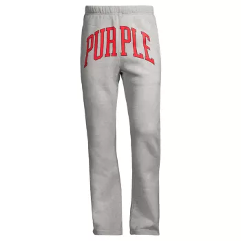 Расклешенные спортивные штаны из флиса с логотипом Purple