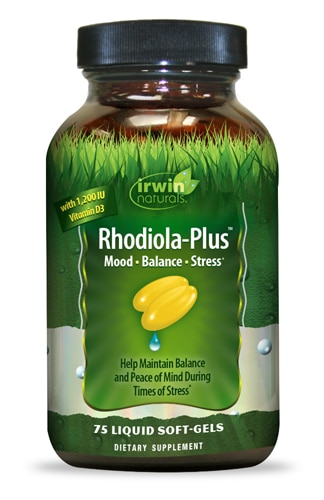 Rhodiola-Plus -- 75 мягких капсул с жидкостью Irwin Naturals