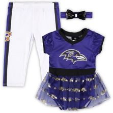 Младенческая фиолетовая Baltimore Ravens Tailgate Tutu Game Day Costume Set Unbranded