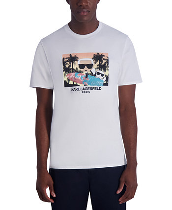 Men's Surfer Cat Karl Graphic T-Shirt Karl Lagerfeld Paris