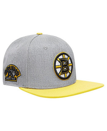 Мужская серо-золотая кепка с логотипом Boston Bruins Classic Snapback Pro Standard