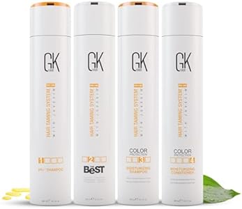 GK HAIR Tratamiento de Keratina Queratina The Best Consumer Box Kit (10.1 Fl Oz/300ml) Smoothing Keratin Treatment Professional Straightening For Silky Smooth & Frizzy Hair GK HAIR