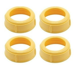 4 Pack - Medela Bottle Nipple Collars Rings New! For Slow or Medium Flow Wide Base (4 Collars) Medela