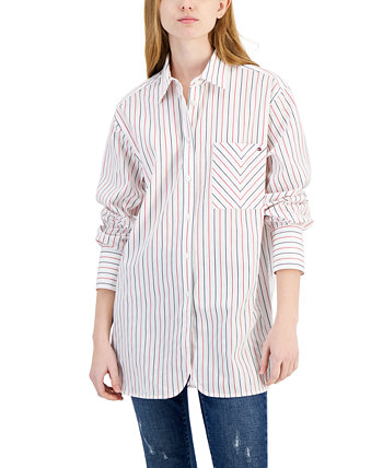 Женская полосатая рубашка-туника Tommy Hilfiger