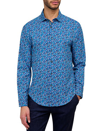 Men's Performance Stretch Micro-Floral Shirt Society of Threads