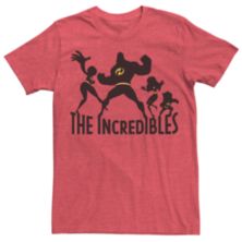 Мужская футболка с силуэтом Disney / Pixar The Incredibles Family Licensed Character