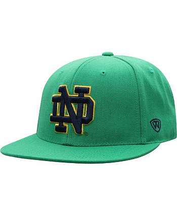 Мужская зеленая приталенная кепка Notre Dame Fighting Irish Team Color Top of the World