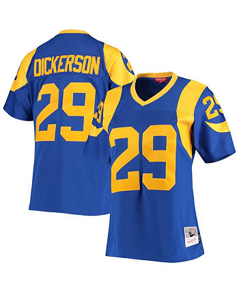 Женская футболка Эрика Дикерсона Royal Los Angeles Rams Legacy Replica Team Mitchell & Ness