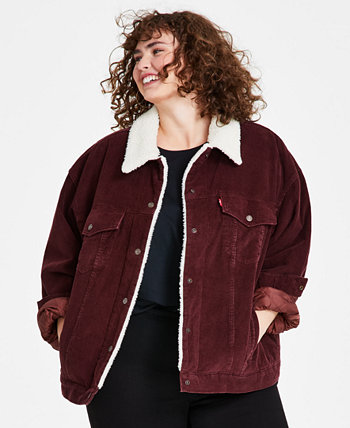 Куртка дальнобойщика больших размеров с отделкой из шерпы и длинными рукавами в стиле 90-х годов Levi's®