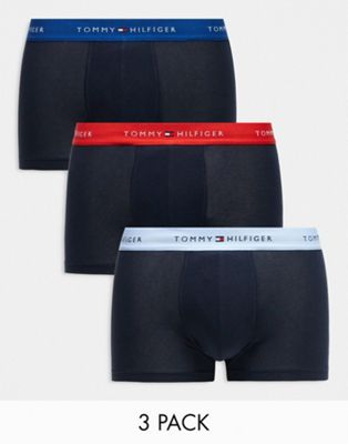 Tommy Hilfiger signature cotton essentials 3 pack briefs in multi Tommy Hilfiger