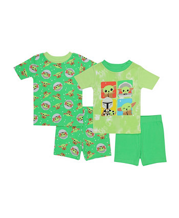 Пижамы для маленьких мальчиков, комплект из 4 предметов The Mandalorian