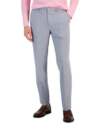 Мужские брюки современного кроя Boss с узором "гусиные лапки" HUGO BOSS
