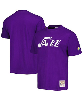 Мужская фиолетовая футболка Utah Jazz Hardwood Classics Nights Premium Mitchell & Ness