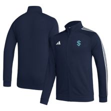 Men's adidas Deep Sea Blue Seattle Kraken Raglan Full-Zip Track Jacket Adidas